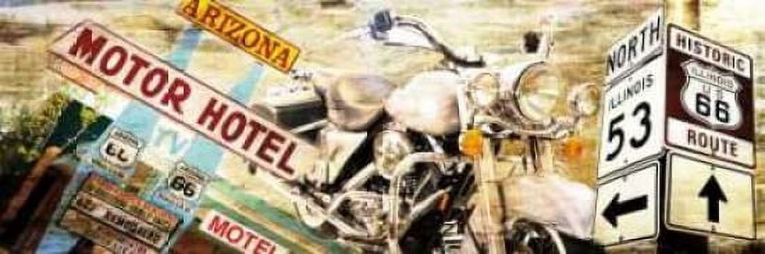 Posterazzi Route 66 Canvas Art - Bresso Sola (12 x 36)