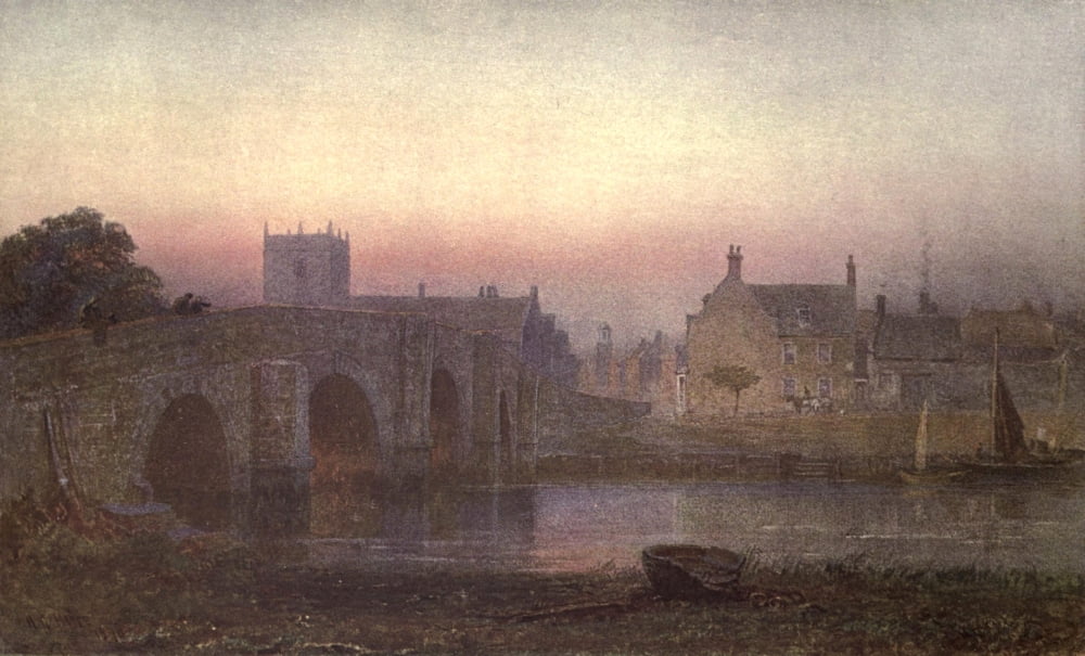 Posterazzi Royal Institute 1906 Wareham Bridge Canvas Art - Henry George Hine (24 x 36)