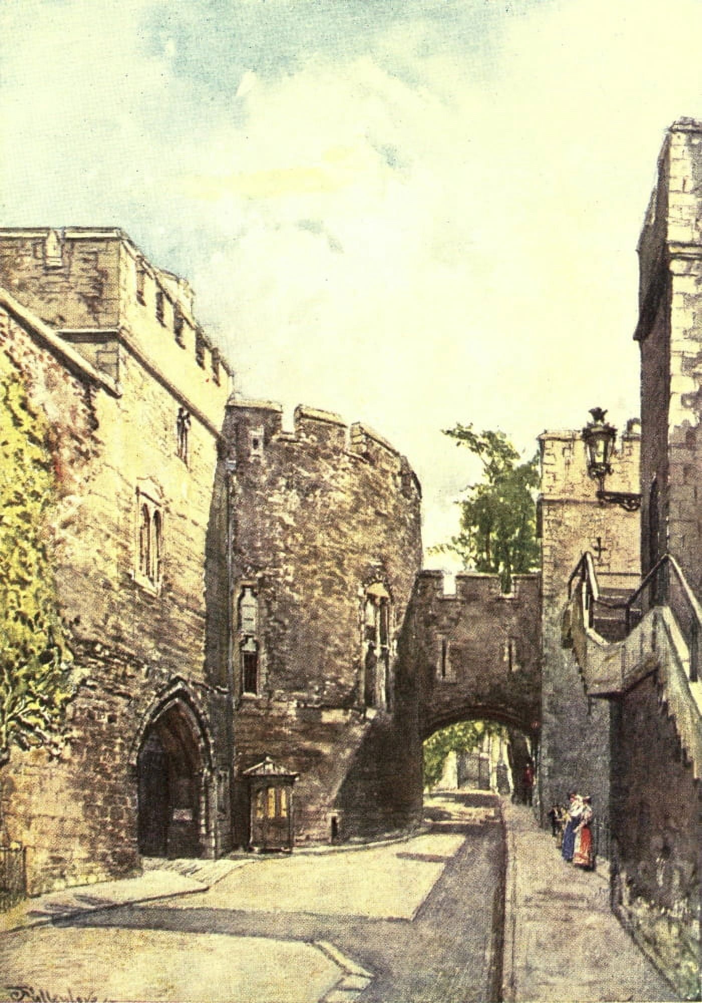 Posterazzi Royal Palaces of Great Britain 1913 Tower of London Canvas Art - John Fulleylove (24 x 36)