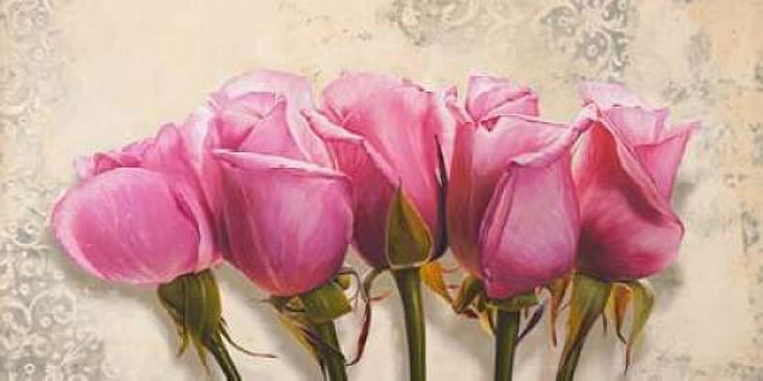 Posterazzi Royal Roses Canvas Art - Elena Dolci (24 x 48)