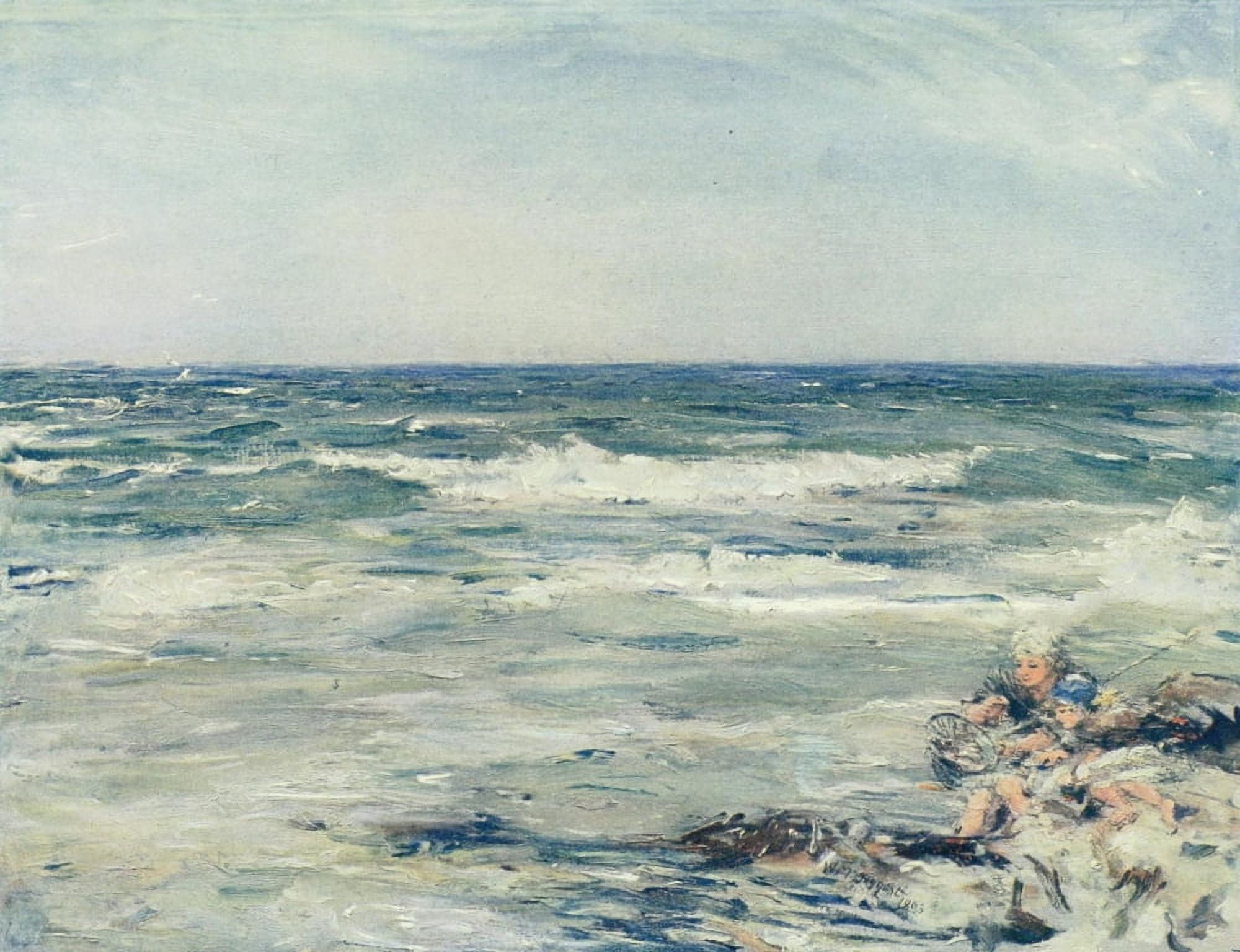 Posterazzi Royal Scottish Academy 1907 Crab-catchers on a June day Canvas Art - William McTaggart (24 x 36)