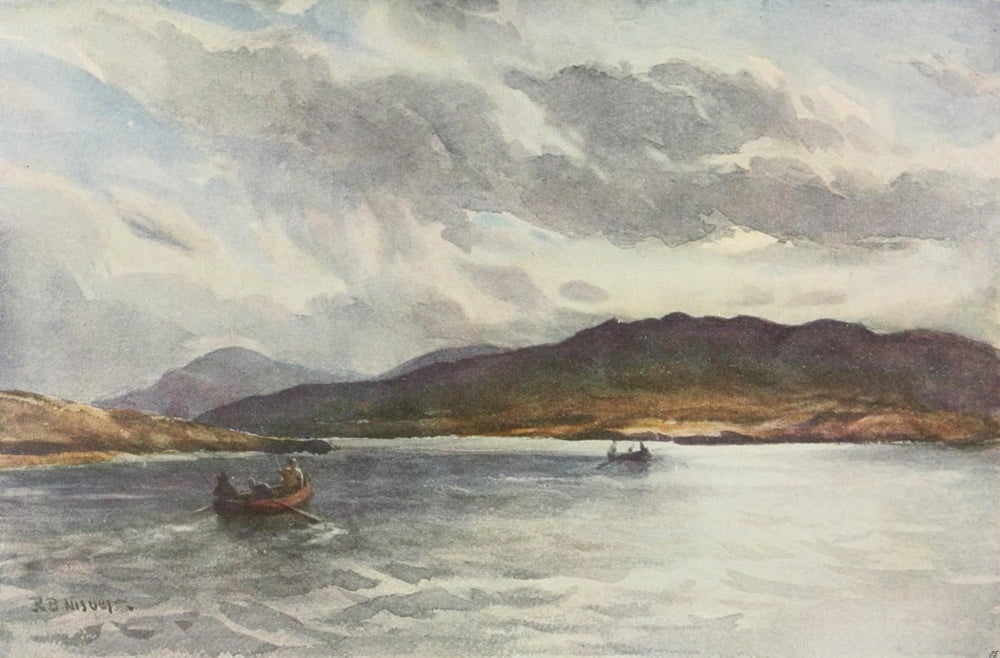 Posterazzi Royal Scottish Academy 1907 Loch Fuilas Canvas Art - Robert B Nisbet (24 x 36)