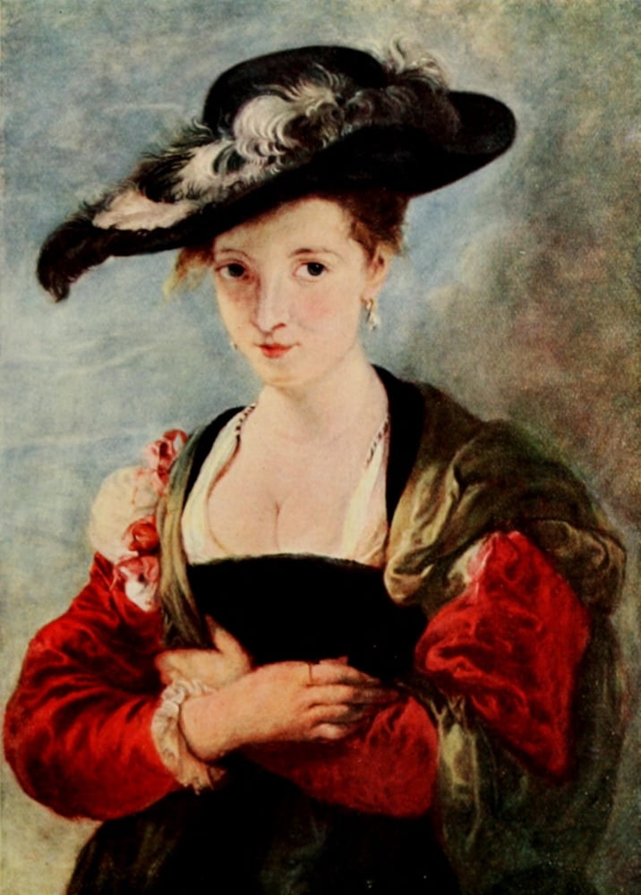 Posterazzi Rubens 1908 Le Chapeau de Paille Canvas Art - PP Rubens (24 x 36)
