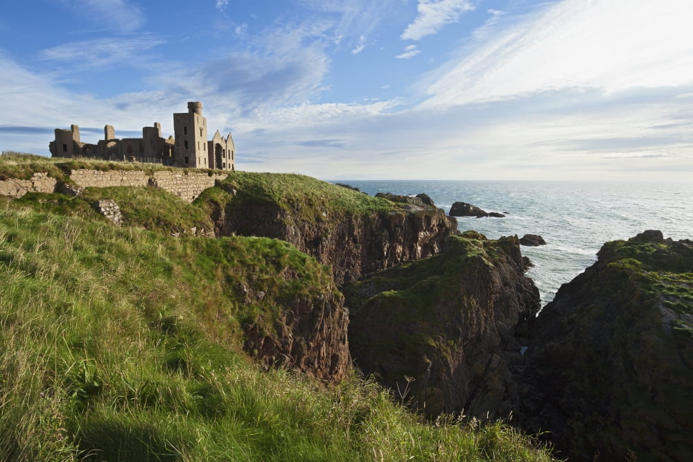 Posterazzi Ruins of Slains Castle near Cruden Bay Grampian Scotland Canvas Art - Carl Bruemmer Design Pics (38 x 24)