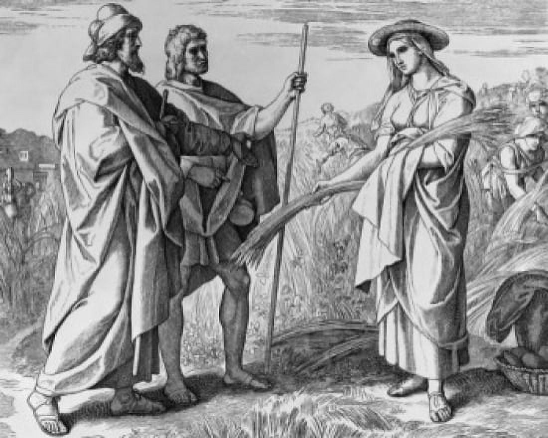 Posterazzi Ruth Gleaning in the Fields of Boaz Julius Schnorr von Carolsfeld Canvas Art - Julius Schnorr von Carolsfeld (24 x 36)