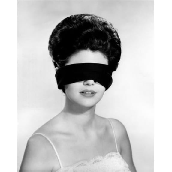 Posterazzi SAL25512197 Young Woman Wearing Blindfold Poster Print - 18 x 24 in.
