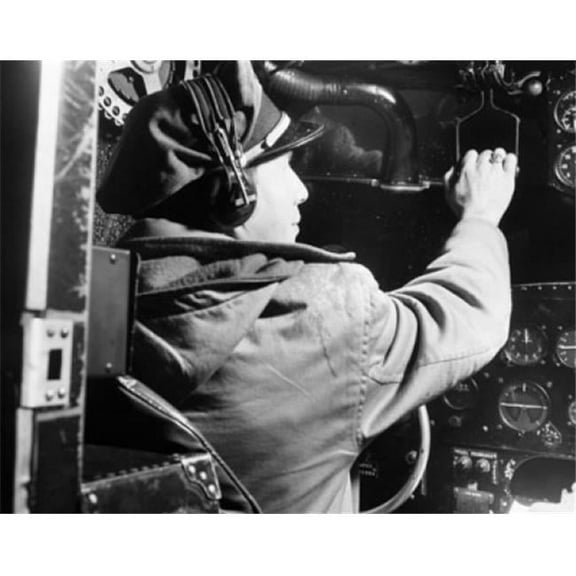 Posterazzi SAL25537186 Rear View of a Pilot in a Cockpit of an Airplane Grumman Goose Poster Print - 18 x 24 in.