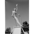 thumbnail image 1 of Posterazzi SAL255419028 Young Woman in Swimwear on Slide Poster Print - 18 x 24 in., 1 of 1