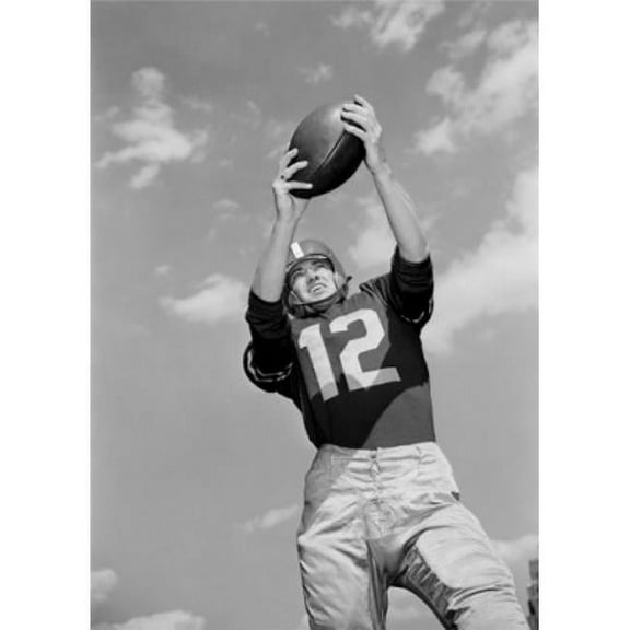 Posterazzi SAL255419055 Low Angle View of American Football Player Poster Print - 18 x 24 in.