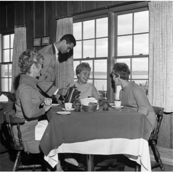 Posterazzi SAL255421001B Afternoon Tea in Restaurant Poster Print - 18 x 24 in.