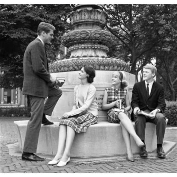 Posterazzi SAL255421043 Group of Friends Sitting in Park Poster Print - 18 x 24 in.