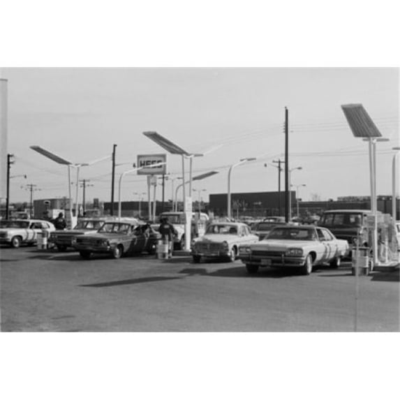 Posterazzi SAL255421895 Cars in Parking Lot Poster Print - 18 x 24 in.