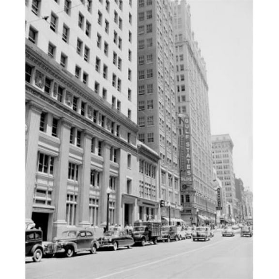 Posterazzi SAL255422256 USA Texas Dallas Main Street Looking East Poster Print - 18 x 24 in.