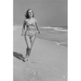 thumbnail image 1 of Posterazzi SAL255422733 Young Woman in Bikini Walking on Beach Poster Print - 18 x 24 in., 1 of 1