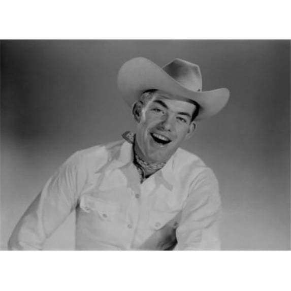 Posterazzi SAL255424256 Cheerful Cowboy Portrait Poster Print - 18 x 24 in.
