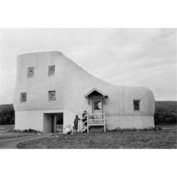 Posterazzi SAL255424733 USA Pennsylvania Strange Shoe House Near York Built by Eccentric Shoe Manufacturer Haines Poster Print - 18 x 24 in.
