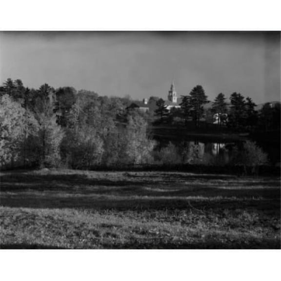 Posterazzi SAL255424786 USA New Hampshire Hancock Congressional Church & Town Hall Poster Print - 18 x 24 in.