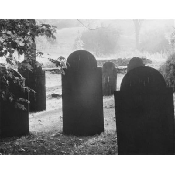 Posterazzi SAL255424823 USA New England Old Slate Gravestone Markers Found in Old New England Cemeteries Poster Print - 18 x 24 in.
