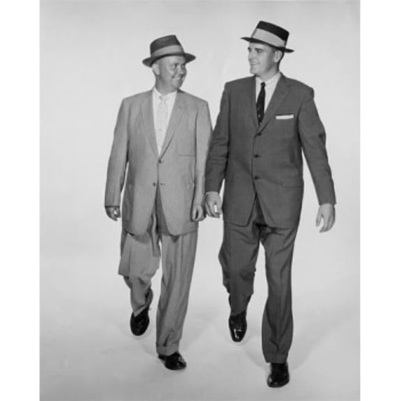 Posterazzi SAL25547991 Two Businessmen Walking Side by Side Poster Print - 18 x 24 in.