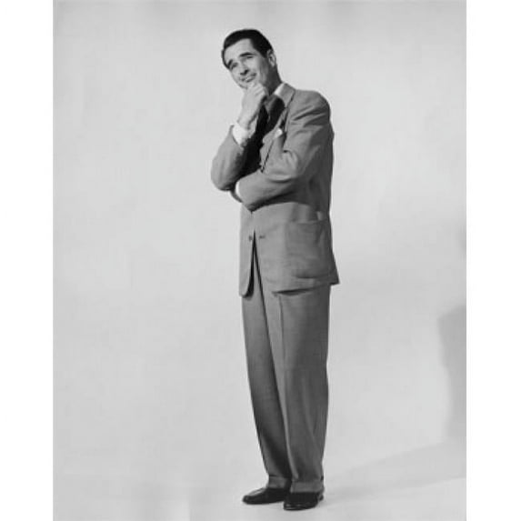 Posterazzi SAL25548083 Portrait of Businessman Thinking with Hand on Chin Poster Print - 18 x 24 in.