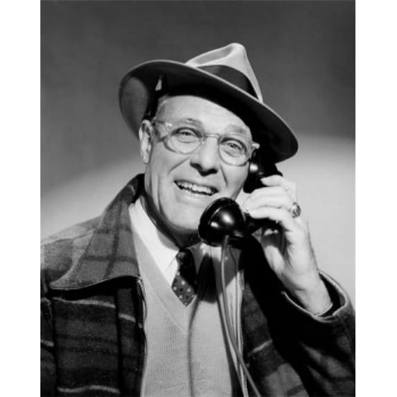 Posterazzi SAL25548219 Close-Up of a Businessman Talking on the Telephone Poster Print - 18 x 24 in.