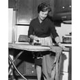 thumbnail image 1 of Posterazzi SAL25549233 Mid Adult Woman Ironing Clothes Poster Print - 18 x 24 in., 1 of 1