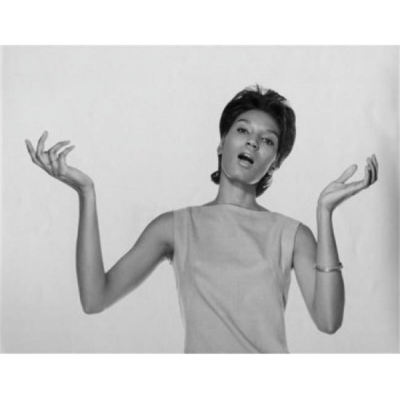 Posterazzi SAL2555375 Portrait of a Young Woman Singing Poster Print - 18 x 24 in.