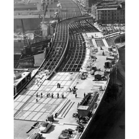 Posterazzi SAL2555892 High Angle View of an Overpass Under Construction New York City New York State USA Poster Print - 18 x 24 in.