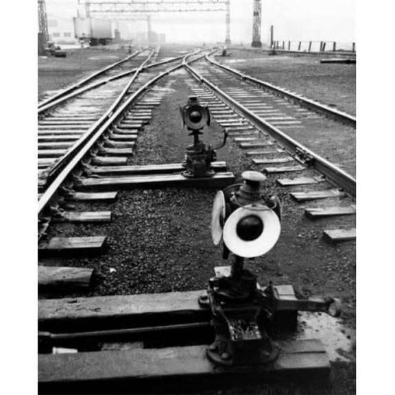 Posterazzi SAL2556229 Empty Railroad Track Poster Print - 18 x 24 in.