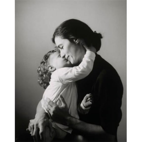 Posterazzi SAL2557065 Side Profile of a Daughter Kissing Her Mother Poster Print - 18 x 24 in.