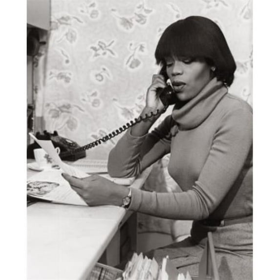 Posterazzi SAL2558739 Young Woman Talking on the Telephone Poster Print - 18 x 24 in.