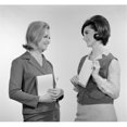 thumbnail image 1 of Posterazzi SAL2559231 Side Profile of Two Businesswomen Smiling Poster Print - 18 x 24 in., 1 of 1