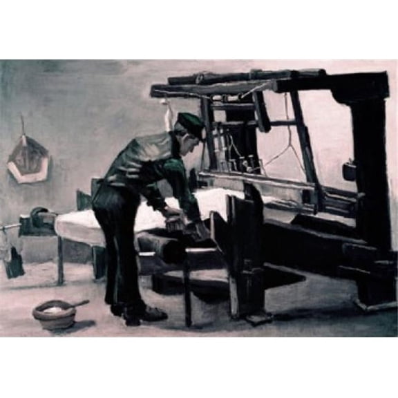 Posterazzi SAL260207 Weaver at Loom by Vincent Van Gogh 1853-1890 Poster Print - 18 x 24 in.