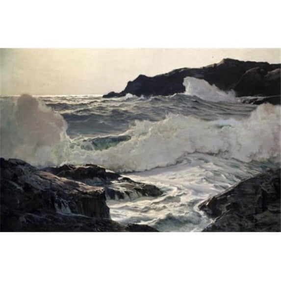 Posterazzi SAL260727 Tropic Seas Frederick Judd Waugh 1861-1940 American Poster Print - 18 x 24 in.
