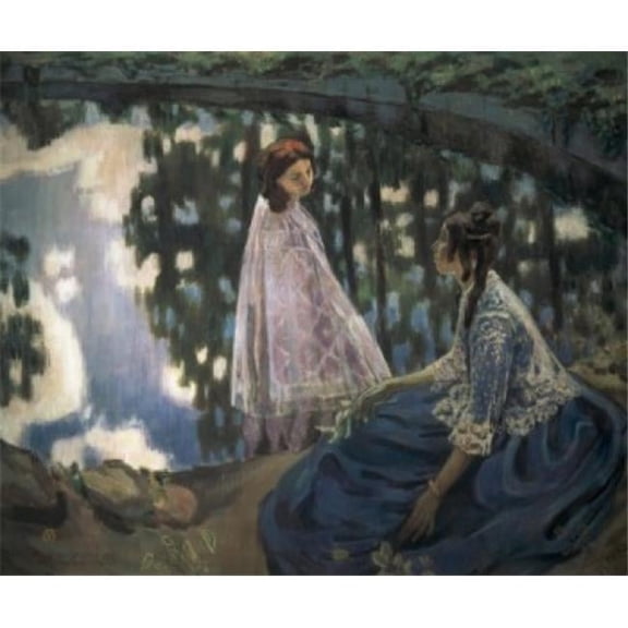 Posterazzi SAL261298 The Pond 1902 Viktor Borisov-Musatov 1870-1905 Russian Tretyakov Gallery Moscow Poster Print - 18 x 24 in.
