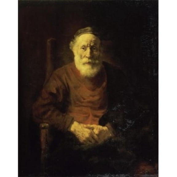 Posterazzi SAL261311 An Old Man in Red Rembrandt Van Rijn 1606-1669 Dutch Hermitage Museum St. Petersburg Poster Print - 18 x 24 in.
