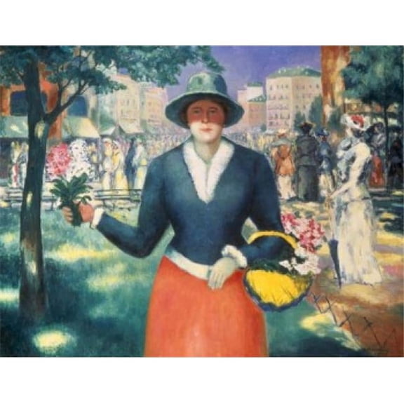 Posterazzi SAL261470 Flower Girl 1903 Kazimir Malevich 1878-1935 Russian Oil on Canvas State Russian Museum St Petersburg Russia Poster Print - 18 x 24 in.