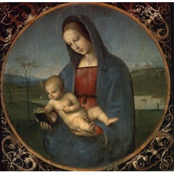 Posterazzi SAL261783 Madonna & Child Conestabile Madonna 1504 Raphael 1483-1520 Italian Hermitage Museum St Petersburg - 18 x 24 in.