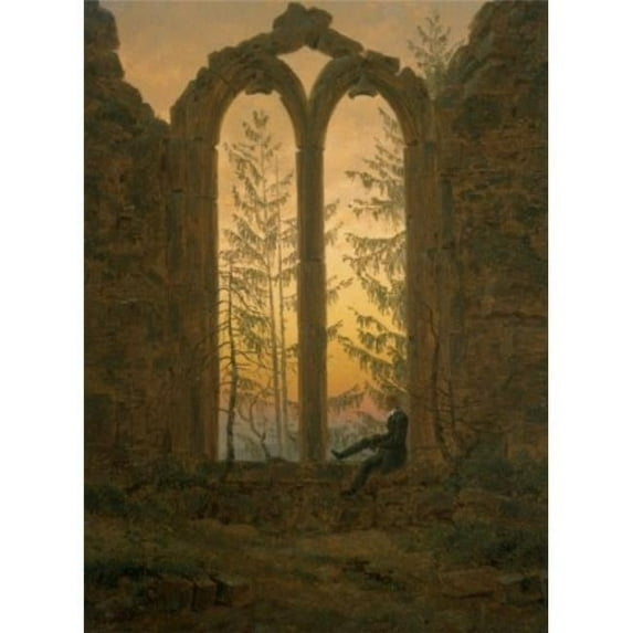 Posterazzi SAL261860 A Dreamer Caspar David Friedrich 1774-1840 German Hermitage Museum St. Petersburg Russia Poster Print - 18 x 24 in.