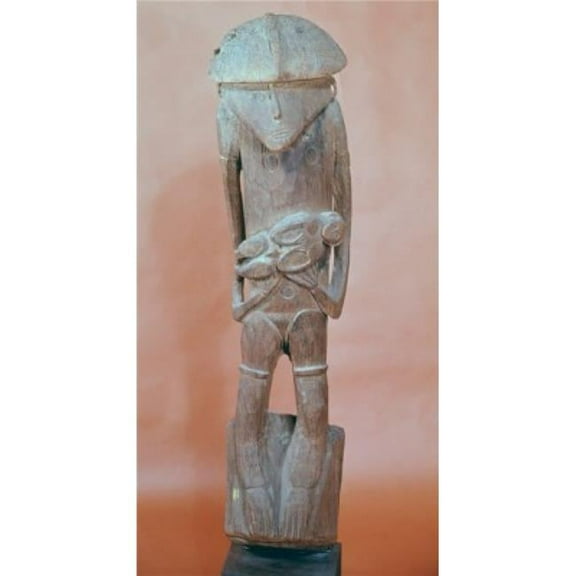Posterazzi SAL2621630 New Guinea Housepost Figure Primitive Art Wood Poster Print - 18 x 24 in.