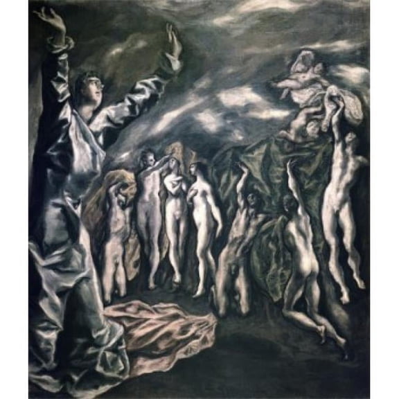 Posterazzi SAL2622150 Vision of Saint John Ca 1608-1614 El Greco 1541-1614 Greek Oil on Canvas Metropolitan Museum of Art New York Poster Print - 18 x 24 in.