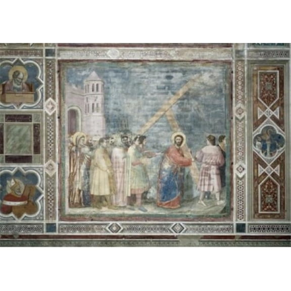 Posterazzi SAL26343 Christ Carrying the Cross Giotto 1266-1337 Italian Fresco Arena Chapel Cappella degli Scrovegni Padua Poster Print - 18 x 24 in.
