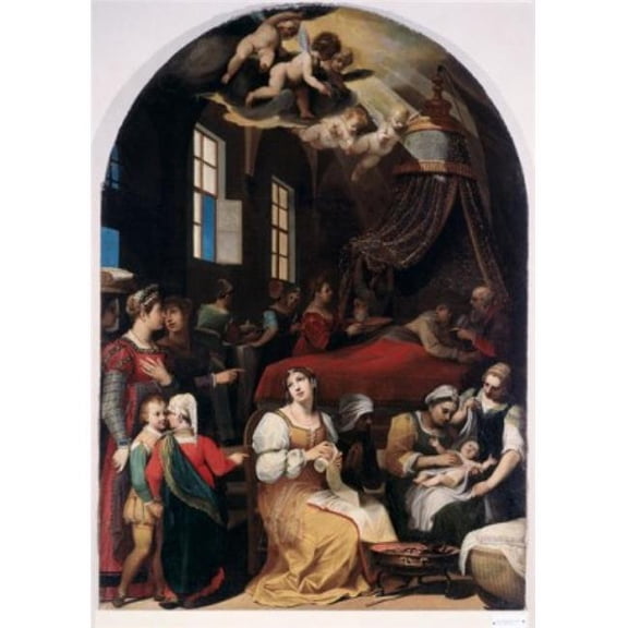 Posterazzi SAL263455 Nativity of the Virgin Mascagni Donato1579-1636 Italian Pinacoteca Volterra Italy Poster Print - 18 x 24 in.