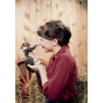 thumbnail image 1 of Posterazzi SAL3033331683 Girl Playing with Kitten Poster Print - 18 x 24 in., 1 of 1