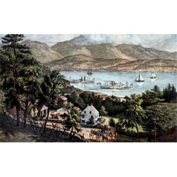 Posterazzi SAL3803491496 The Catskill Mountains 1860 Currier & Ives Active 1857-1907 American Poster Print - 18 x 24 in.
