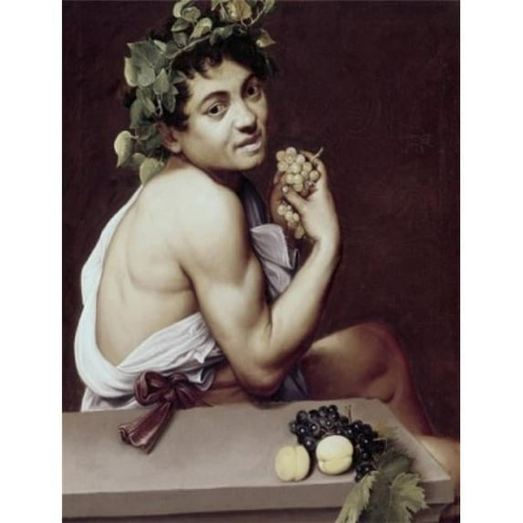 Posterazzi SAL3810398882 Sick Bacchus Ca 1593 Michelangelo Merisi da Caravaggio 1571-1610 Italian Oil on Canvas Galleria Borghese Rome Poster Print - 18 x 24 in.