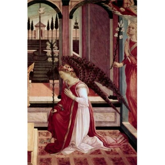 Posterazzi SAL3810412631 The Annunciation - Detail Filippo Lippi Ca.1406-1469 Italian Poster Print - 18 x 24 in.