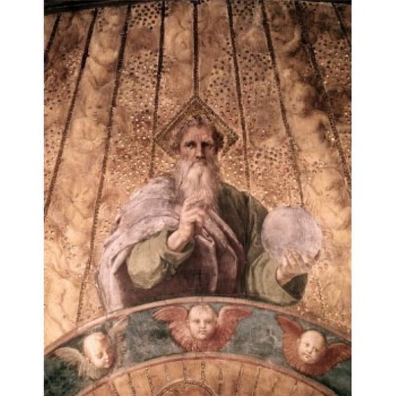 Posterazzi SAL900101532 La Disputa - Detail The Creator 1510-11 Raphael 1483-1520 Italian Fresco Stanza Della Segnatura Palazzi Poster Print - 18 x 24 in.