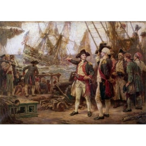 Posterazzi SAL900101851 The Ship That Sank in Victory Jean Leon Gerome Ferris 1863-1930 American Poster Print - 18 x 24 in.