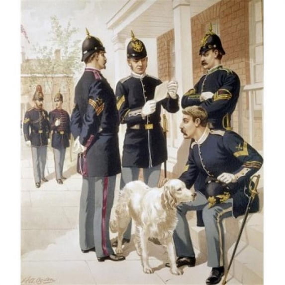 Posterazzi SAL900104992 Non-Commissioned Officers From Staff Corps by Henry Alexander Ogden 1856-1936 Poster Print - 18 x 24 in.